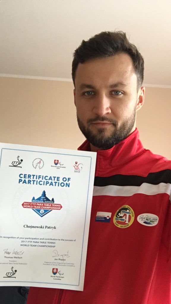 Patryk Chojnowski - tenis stołowy