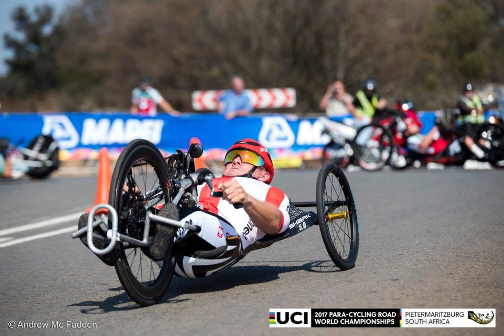 Arkadiusz Skrzypiński - kolarstwo (handbike), foto: Andrew Mc Fadden